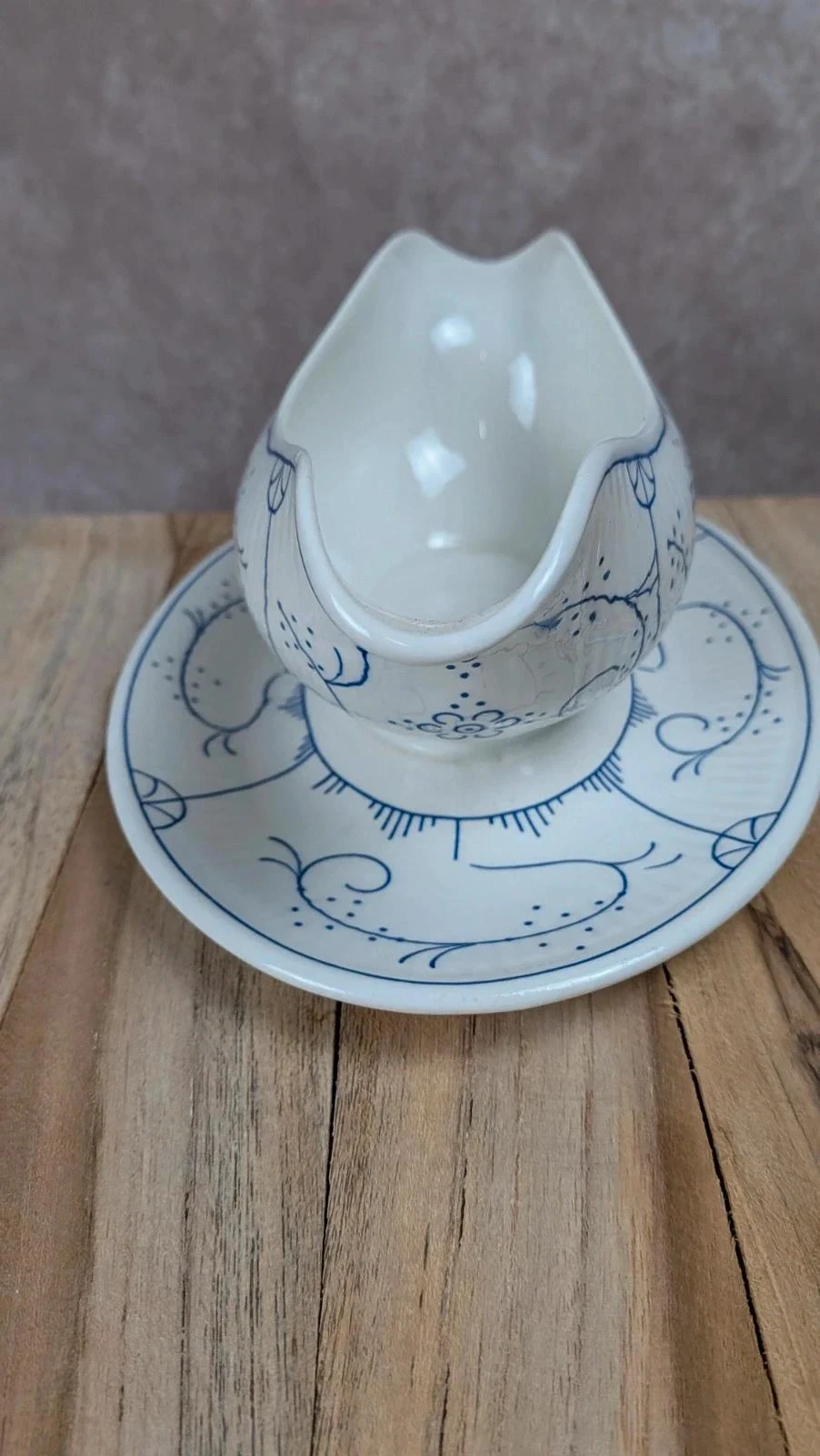 Salsera antigua Boch decoración azul – encanto campestre chic – photo 5